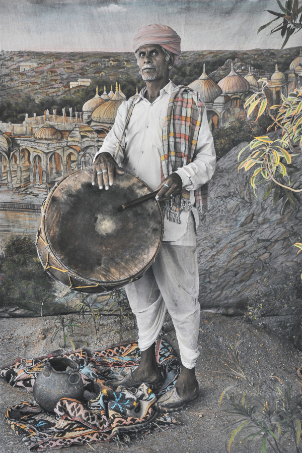 Man with a Drum by Waswo X. Waswo