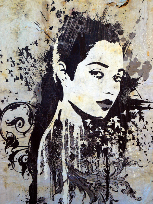 LA Street Art Girl by Mark Peacock