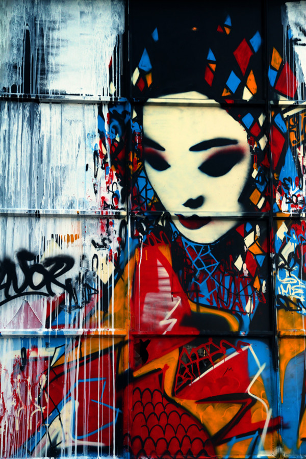 SF Street Art Girl by Mark Peacock