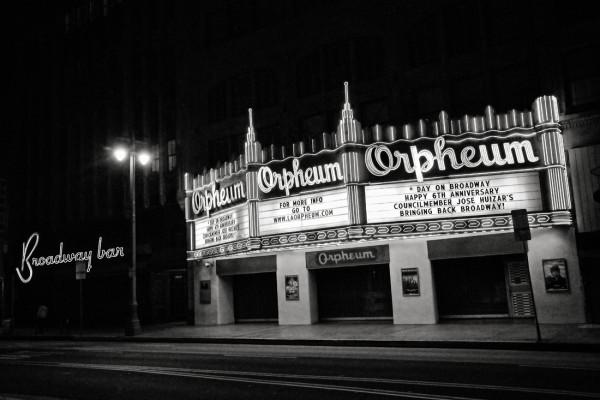 Orpheum Theatre & Broadway Bar by Mark Peacock