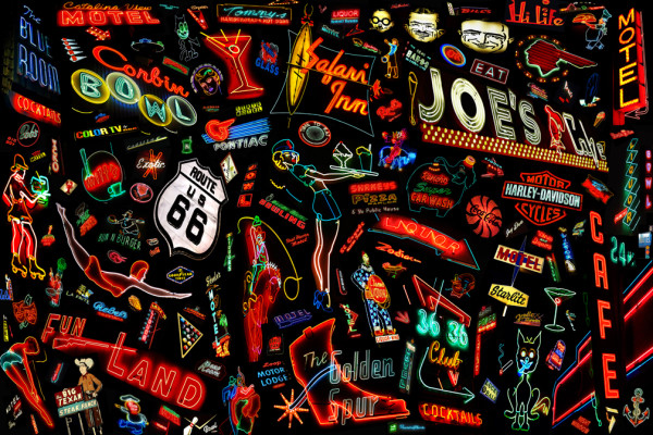Vintage Neon Collage by Mark Peacock