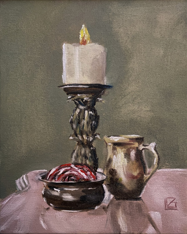 Still Life with Candle by Gary LaParl