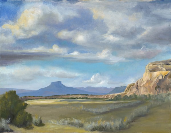 Pedernal from Echo Amphitheater by Phyllis A. Gunderson