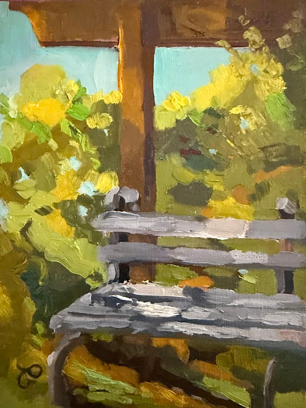 Garden Bench in the Morning by Phyllis A. Gunderson, Image 9.
