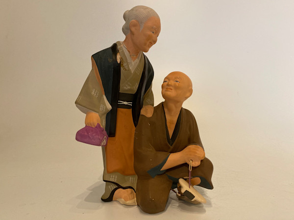 Hakata figurine - Old couple