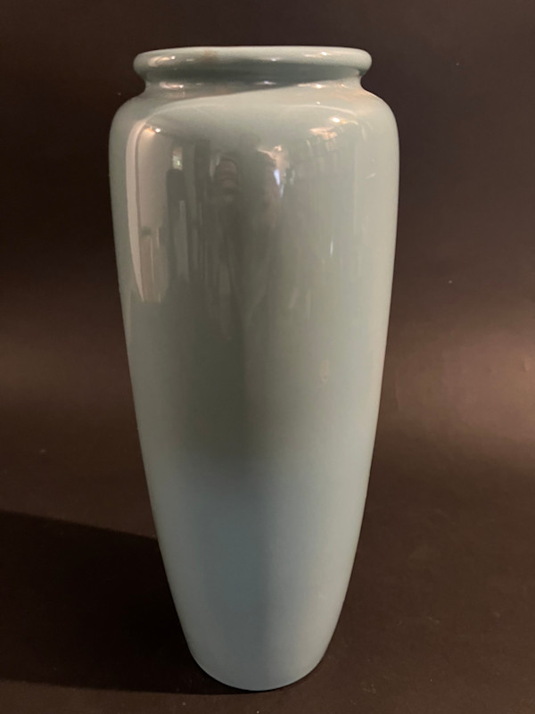 Tall ceramic ikebana vase