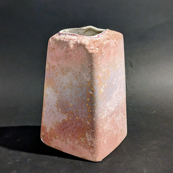 Pink ceramic ikebana vase