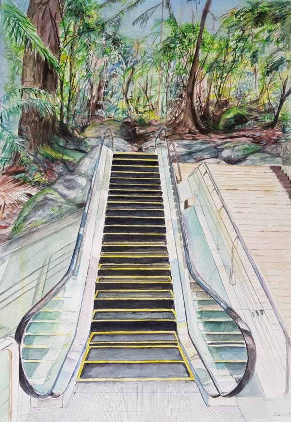 Escalator to Jungle by Christine Davis