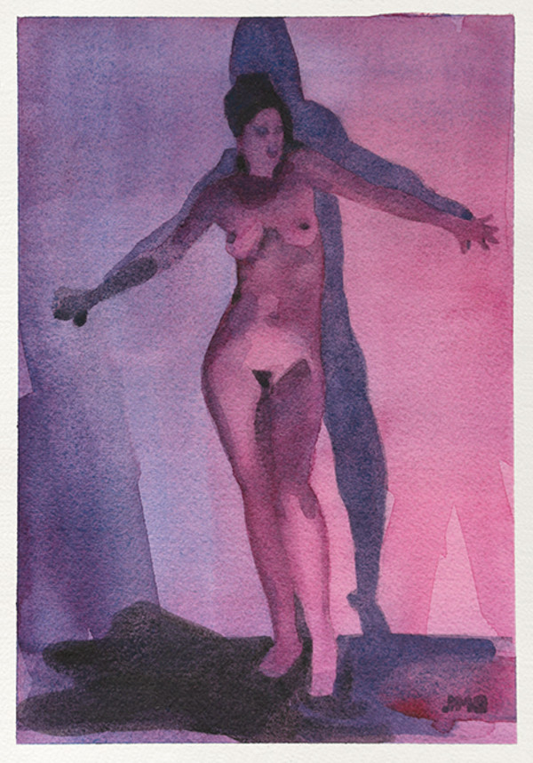 Figure In Pink and Purple I
