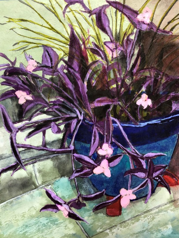 Purple Heart on the Porch by Judy Stone