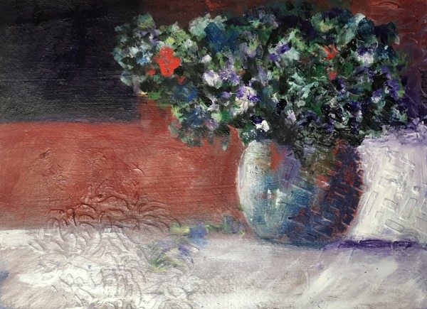 Floral Arrangement with Red Flower