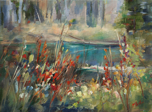 Pond at Cameron lake by Michelle Austen