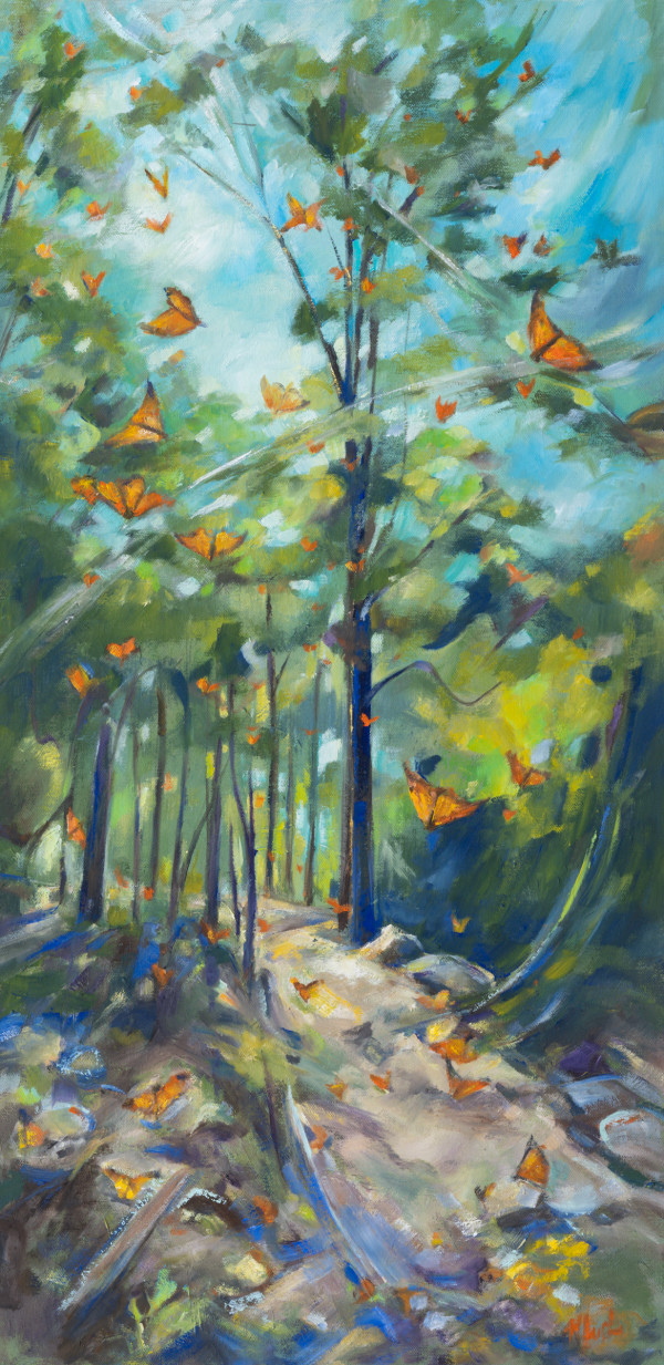 Flying in the forest by Michelle Austen