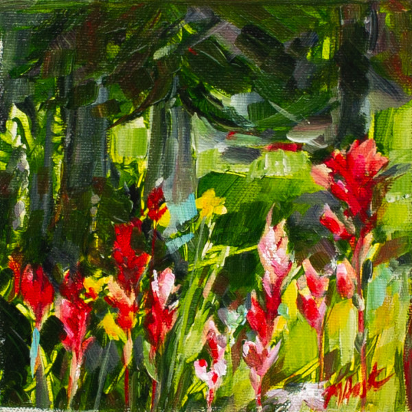 Fence of paintbrush