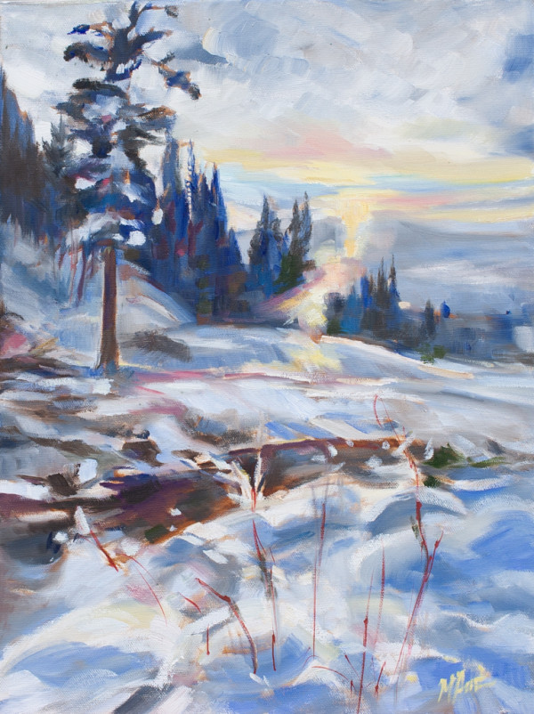 Winter river walk by Michelle Austen