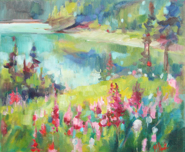 Carpet of fireweed by Michelle Austen