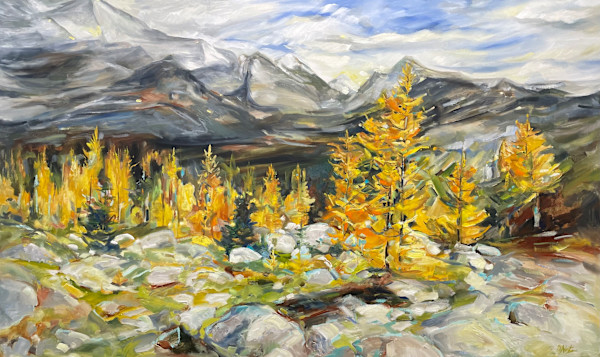 Orchestra of larches by Michelle Austen
