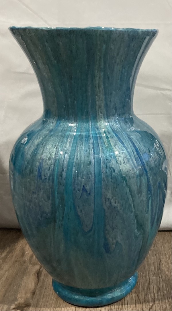 Vase - Turquoise Shimmer by Helen Renfrew