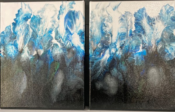 Blue Flame Diptych
