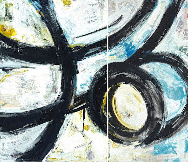 Life Reviewed (diptych) by Devorah Brinckerhoff, Image 1.