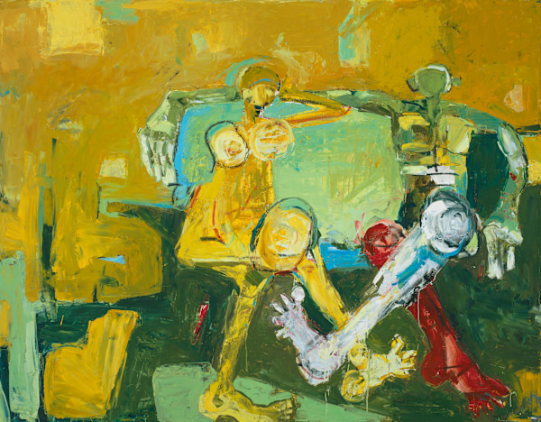 Figures on Couch by Devorah Brinckerhoff, Image 1.