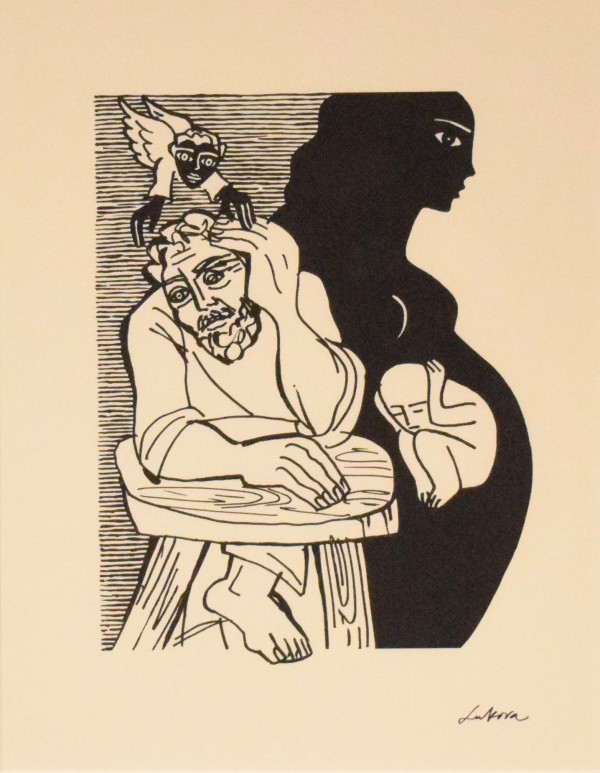 Mary Pregnant, Joseph Ponders from Women in the Bible, Matthew 1: 18-25 by Luba Lukova