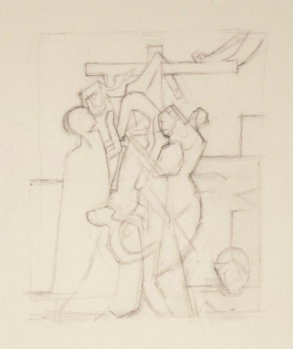 Untitled, (Crucifix study) n.d by William P White