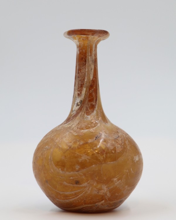 Roman Glass Marbled Unguentarium by Unknown
