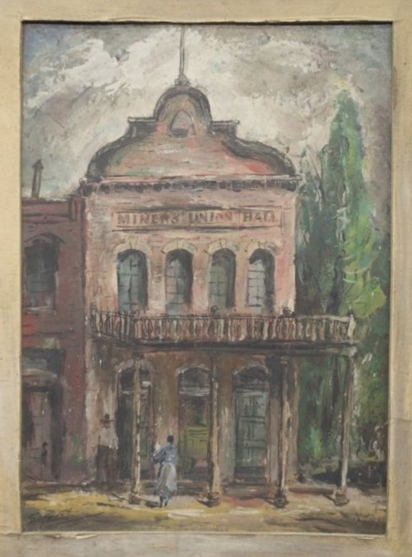 Miners Union Hall, Virginia City, Nevada by Louis Bassi Siegriest