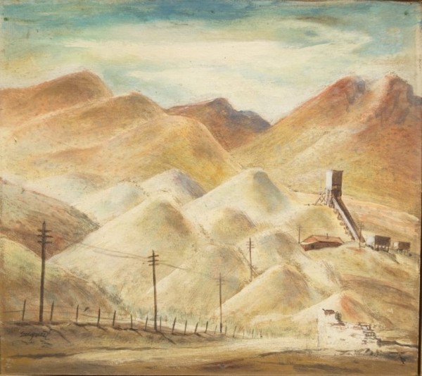 Mine Dumps, Gold Hill, Nevada by Louis Siegriest