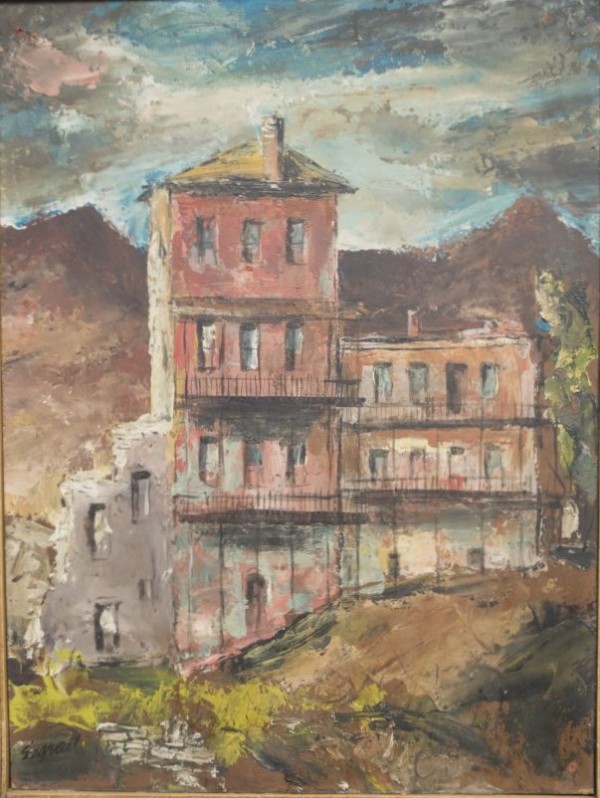 Old Buildings, Virginia City, Nevada by Louis Bassi Siegriest