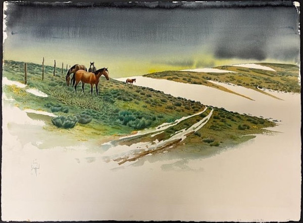 Horses in Snow by Craig Sheppard, Image 2.