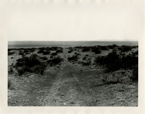 Border Project: Looking West from Monument No. 9, New Mexico by Peter Goin