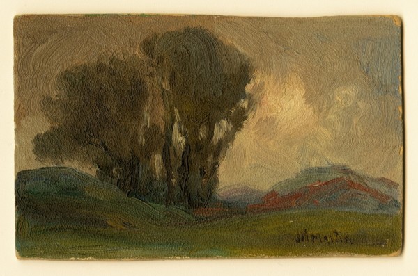 Untitled (Landscape with Trees) by J. H. Martin