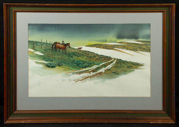 Horses in Snow by Craig Sheppard