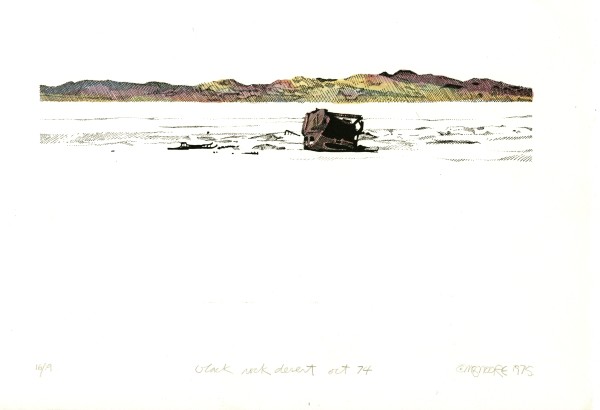 Black Rock Desert, Oct 74 (color) by Michael S. Moore