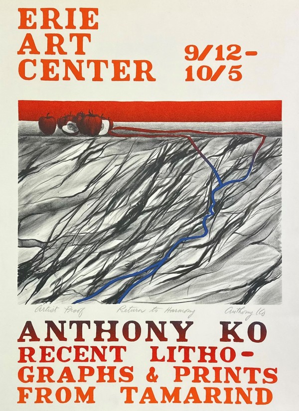 Erie Art Center Exhibition Poster by Anthony Ko
