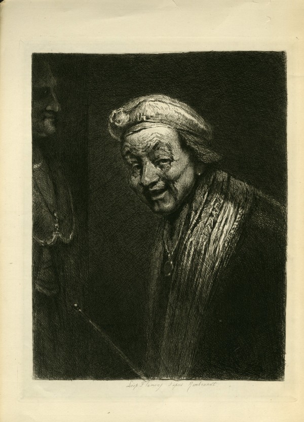 Après Rembrandt by Leopold Flameng