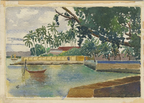 Ceylon Water Scene by Willis Church