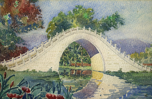Marble Bridge, China by Willis H. Church