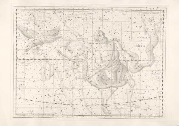 Ophiuchus from Uranographia 1801 by Johann Elert Bode
