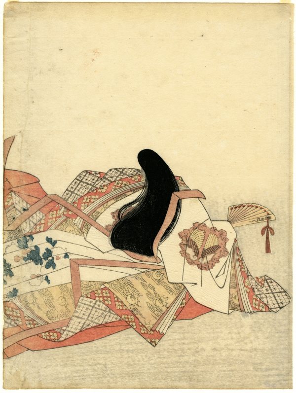 Go-Toba-in no Shimotsuke 後鳥羽院下野 by Chōbunsai (Hosoda) Eishi (鳥文斎(細田)栄之)