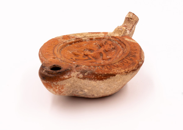 Roman oil lamp by Unknown