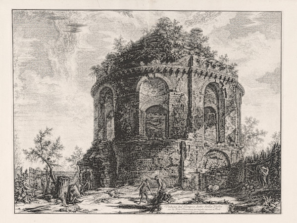 Veduta del Tempio, detto della Tosse... (View of the Tempio della Tosse) by Giovanni Battista Piranesi, Image 1.