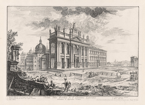Veduta della Basilica di S. Giovanni Laterano (View of St. John Lateran) by Giovanni Battista Piranesi, Image 1.