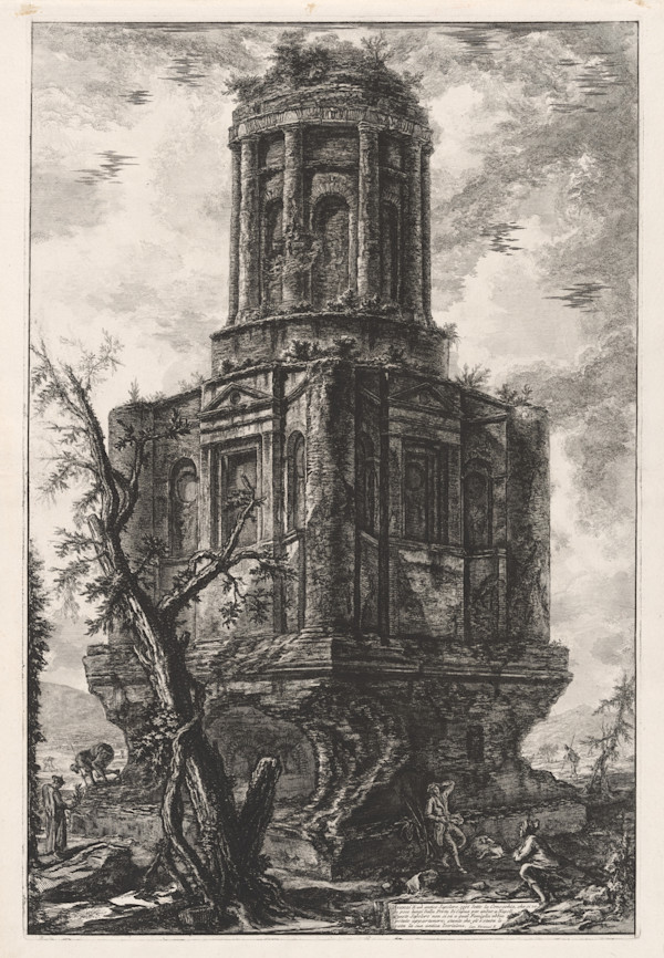 Avanzi di un antico Sepolcro, oggi detto la Conocchia ... (Remains of an ancient tomb, called La Conocchia) by Giovanni Battista Piranesi, Image 1.