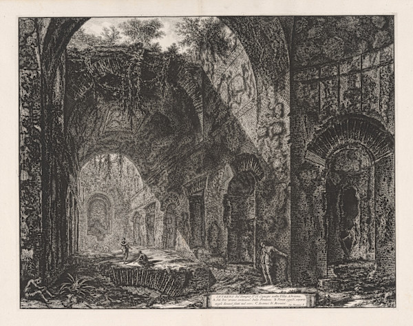 Interno del Tempio d. di Canopo nella Villa Adriana (Interior of the canopus at Hadrian's villa) by Giovanni Battista Piranesi, Image 1.