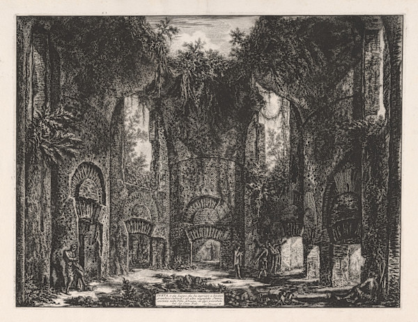 Dieta, o sia Luogo che da ingresso a diversi grandiosi Cubicoli, e ad altre magnifiche Stanze, esistente nella Villa Adriana ... by Giovanni Battista Piranesi, Image 1.