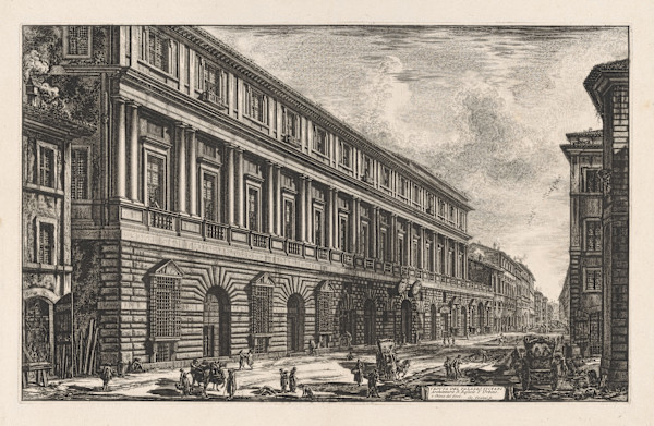 Veduta del Palazzo Stopani (View of the Palazzo Stopani (Vidoni Caffarelli) by Giovanni Battista Piranesi, Image 1.