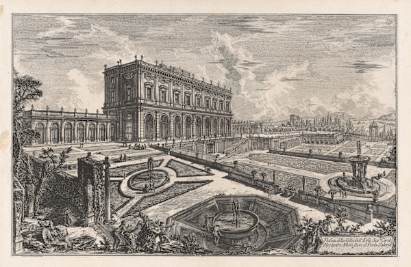 Veduta della Villa dell'Em.o. Sig. Card. Alessandro Albani... (View of the Villa Albani) by Giovanni Battista Piranesi, Image 1.